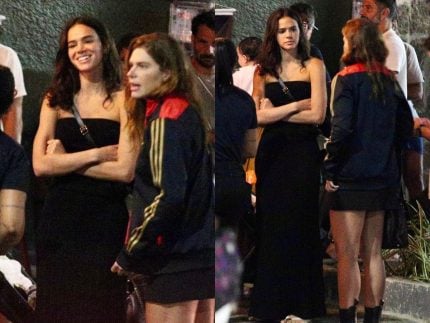 Noite carioca: Bruna Marquezine e Mariana Goldfarb se divertem em barzinho