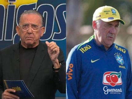Galvão Bueno elogia estreia de Carlo Ancelotti na Seleção: "Teve coragem"