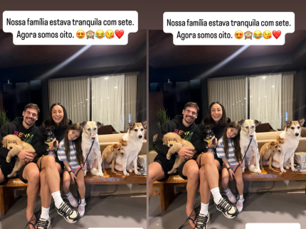 Sabrina Sato e Nicolas Prattes apresentam novo membro da família: “Agora somos oito”
