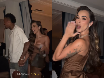 Pré-casamento: Tainá e Éder curtem noite com as "As Branquelas" e muitos shots