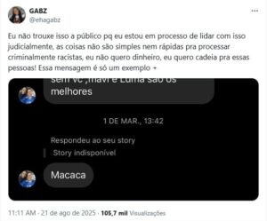 Reprodução/Twitter/@ehagabz