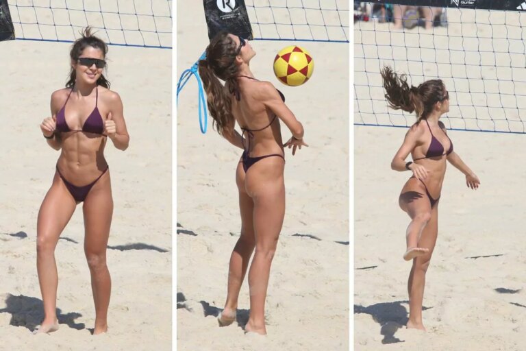 Jade Picon na praia