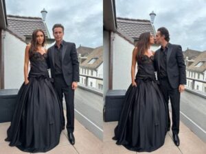 Marina Morena participa do Festival de Cinema ao lado do cantor suíço e vestido de €30 mil