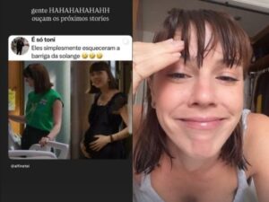 Alice Wegmann reage a polêmica de Solange em “Vale Tudo” e explica sumiço da barriga de gêmeos