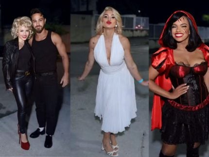 Elenco de "Êta Mundo Melhor!" comemora o capítulo 100 com festa de Halloween