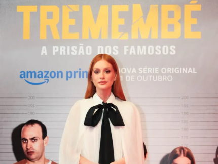 Marina Ruy Barbosa celebra lançamento de 1º episódio de "Tremembé"