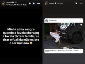 Rapper Oruam rebate operação policial e classifica com “a maior chacina do Rio”