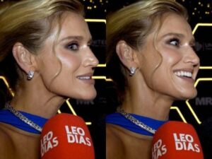 Celina Locks dribla pergunta sobre filhos com Ronaldo em leilão: “Você viu o evento?”