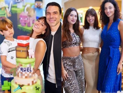 Isis Valverde comemora sete anos do filho com festança e presença de famosos