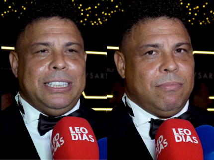 Ronaldo reforça importância da esposa em projeto beneficente: "Me deixa muito tranquilo"