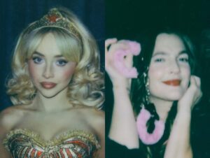 Atração do Lollapalooza Brasil, Sabrina Carpenter faz show especial de Halloween e 'prende' Drew Barrymore