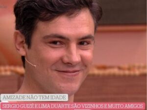 Sergio Guizé se emociona com homenagem de Lima Duarte e se declara para Bianca Bin