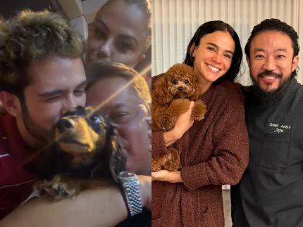 Bruna Marquezine e João Guilherme passam Natal separados, mas dividem guarda dos pets