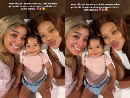 Brunna Gonçalves completa 34 anos e comemora com Ludmilla e a filha: “Melhor presente”