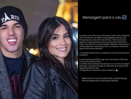 Separada de Zé Vaqueiro, Ingra Soares desabafa em carta aberta para o filho falecido