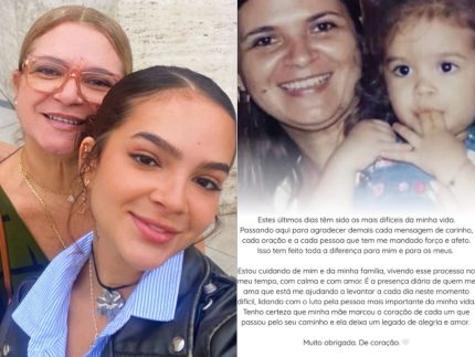 Mel Maia agradece apoio após morte da mãe e diz que está vivendo luto “no seu tempo"