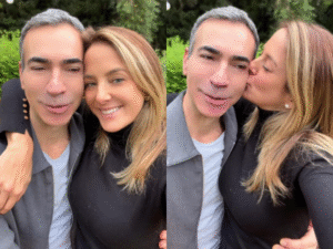César Tralli ganha declaração romântica de Tici Pinheiro ao completar 55 anos