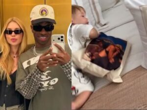 Saudade estampada? Virginia deixa escapar almofada personalizada com foto de Vini Jr.