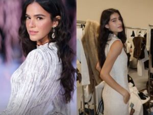Bruna Marquezine marca presença na 1ª fila em desfile que affair de João Guilherme foi modelo