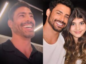 Cauã Reymond brinca sobre rotina com a filha e arranca risadas da web: "Pai de menina"