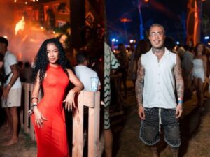 Separados, Lorena Maria e MC Daniel passam Réveillon na mesma festa em Pernambuco