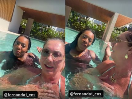 Mais unidas do que nunca, mães de Vini Jr. e Virginia relaxam juntas na piscina