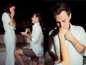 Rezende, ex de Virginia, fica noivo de influenciadora em pedido romântico nos EUA