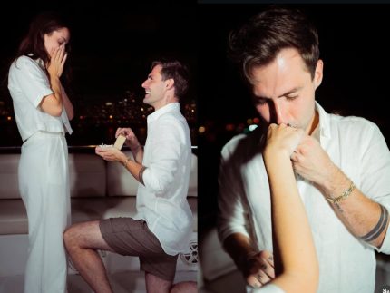 Rezende, ex de Virginia, fica noivo de influenciadora em pedido romântico nos EUA