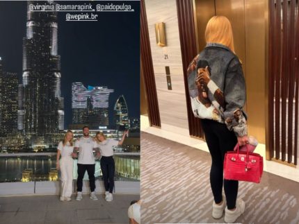 Turismo de luxo: Virginia Fonseca aproveita noite nos Emirados Árabes