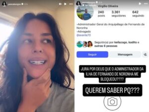 Atriz Yanna Lavigne denuncia censura após críticas à iluminação em Noronha