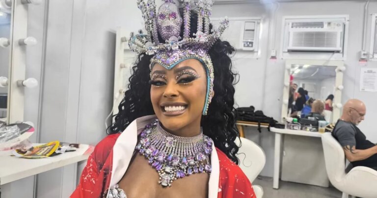 Madu Fraga, rainha da Vai-Vai, estreia na Sapucaí como musa da Viradouro