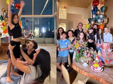 Sabrina Sato comemora 45 anos em festa intimista com a família em casa