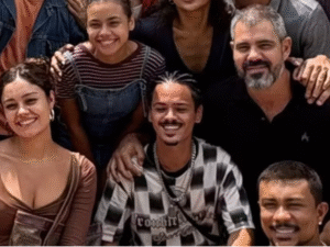 “Três Graças”: elenco se reúne para despedida de personagem de Juliano Cazarré