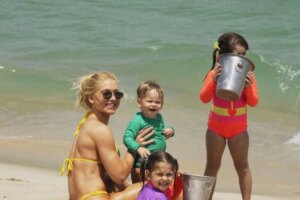 Virginia Fonseca com os filhos