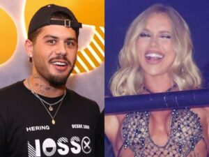 Em camarote separado de Virginia, Zé Felipe comenta desfile da ex e revela mensagem