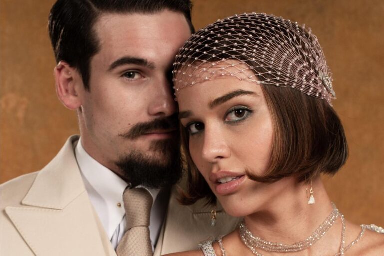 Mirinho (Nicolas Prattes) e Virgínia (Theresa Fonseca) de 'A Nobreza do Amor'