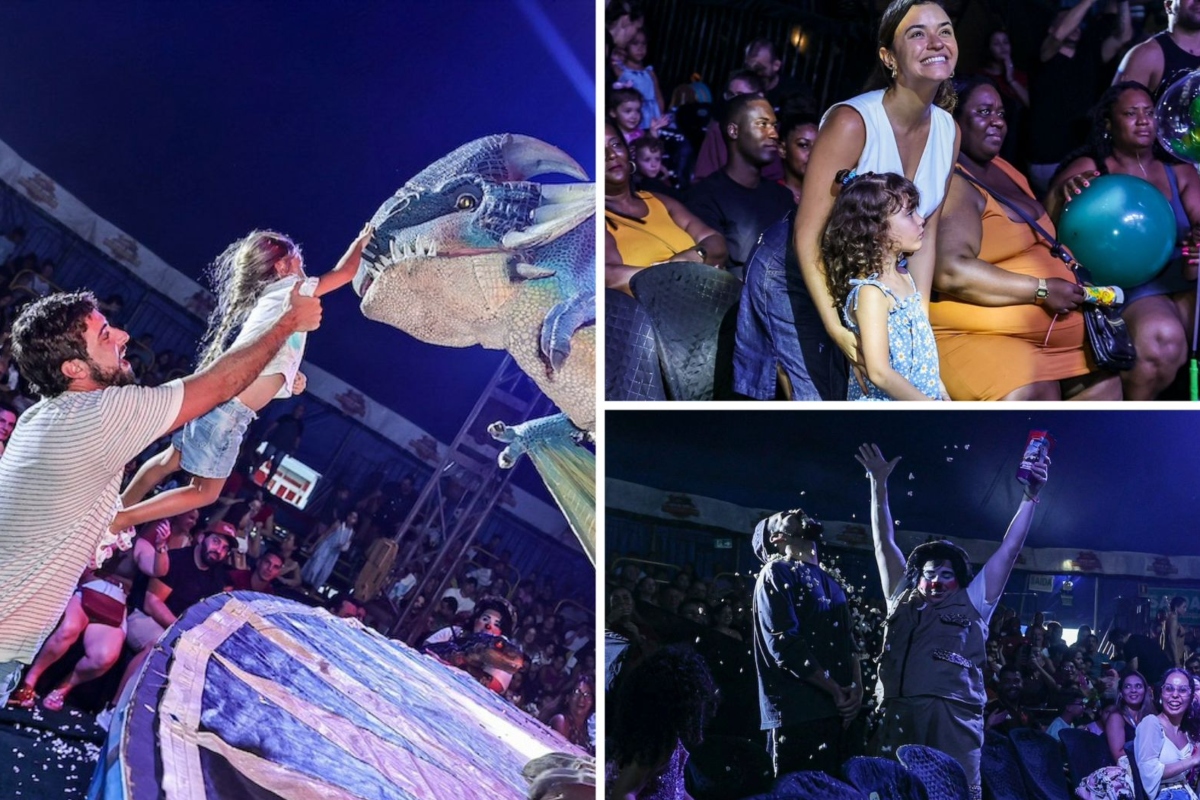 Famosos vão ao Circo dos Dinossauros