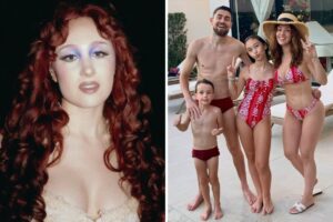 Chappell Roan e a família do jogador Jorginho