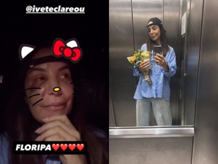 Ivete recebe alta após cirurgia e mostra recepção dos filhos em casa