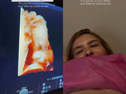 Léo Santana acompanha Lore Improta em ultrassom e brinca: “É minha cara”