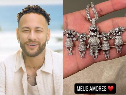 Pingente de Neymar com inicial "A" gera questionamentos, mas a gente te explica