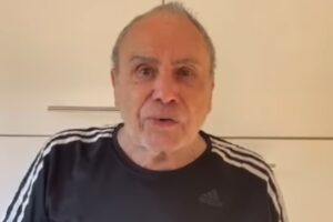 stenio garcia se pronunciando sobre processo com as filhas