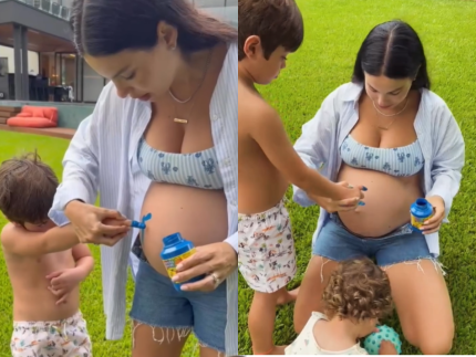 Em família, Sthefany Brito revela nome do terceiro filho que espera