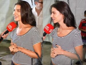 Pegando fogo! Alanis Guillen comenta cenas quentes de Lorena e Juquinha em “Três Graças”