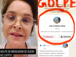 Atriz Drica Moraes é vítima de golpe com uso de IA e alerta: "Não caiam nessa"