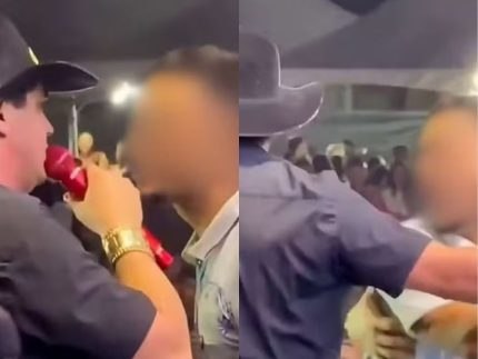 Homem invade palco de Natanzinho Lima e ameaça: “Vou dar um murro na sua costela”